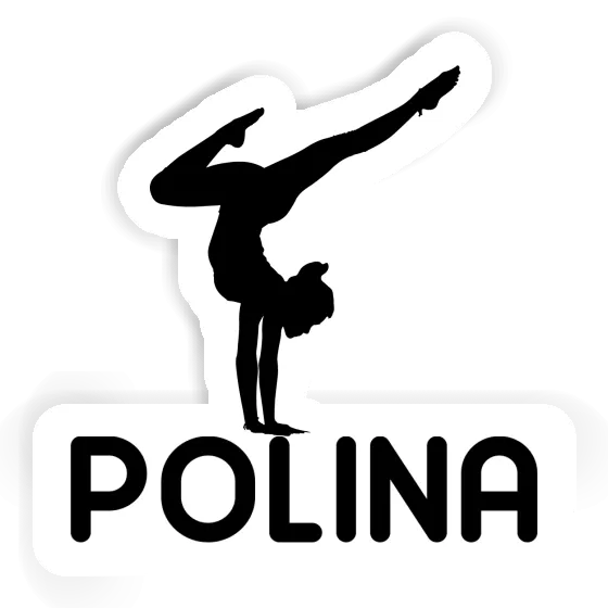 Femme de yoga Autocollant Polina Gift package Image