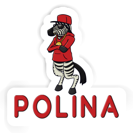 Sticker Zebra Polina Gift package Image