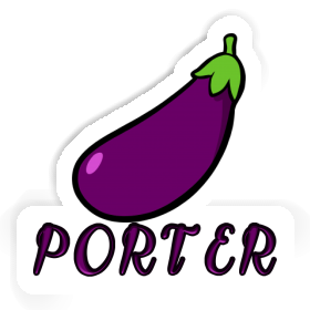 Sticker Porter Aubergine Image