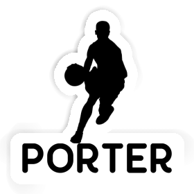 Joueur de basket-ball Autocollant Porter Image