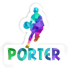 Porter Sticker Basketball Player Image