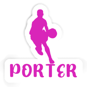 Porter Autocollant Joueur de basket-ball Image