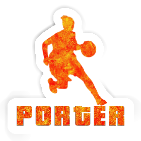 Aufkleber Basketballspielerin Porter Image