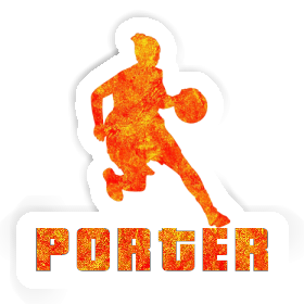 Sticker Porter Basketballspielerin Image