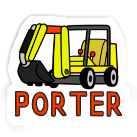 Sticker Porter Mini-Excavator Image