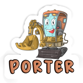 Little Excavator Sticker Porter Image