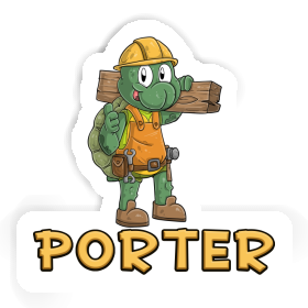 Sticker Construction worker Porter Image