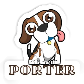 Autocollant Beagle-Hund Porter Image
