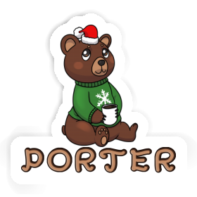 Porter Sticker Weihnachtsbär Image