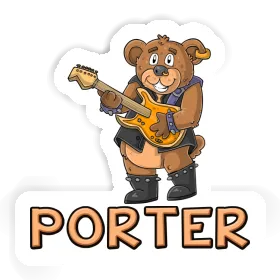 Porter Aufkleber Rocker Bär Image