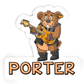 Porter Sticker Guitarist Image