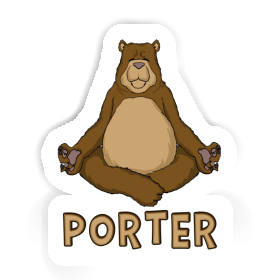 Porter Autocollant Yogi Image