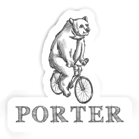 Sticker Porter Bicycle rider Image