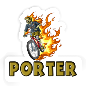 Mountainbiker Sticker Porter Image