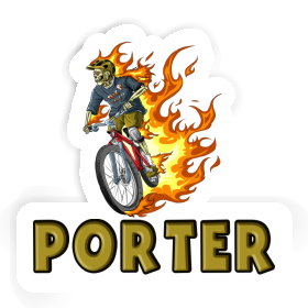 Aufkleber Mountainbiker Porter Image