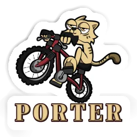 Porter Sticker Fahrradkatze Image