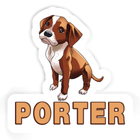 Sticker Boxerhund Porter Image