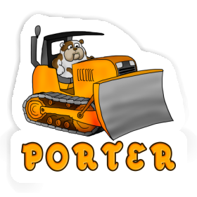 Porter Autocollant Bulldozer Image