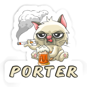 Porter Sticker Bad Cat Image