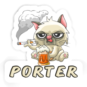 Sticker Porter Bad Cat Image