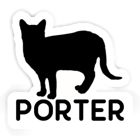 Sticker Porter Katze Image