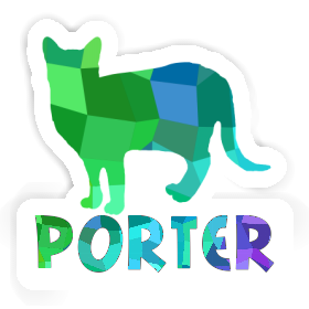 Autocollant Chat Porter Image