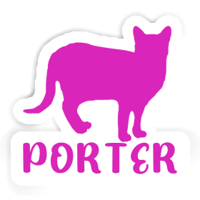 Cat Sticker Porter Image