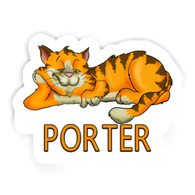 Porter Autocollant Chat Image