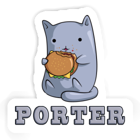 Aufkleber Hamburger-Katze Porter Image