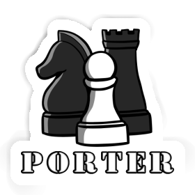 Porter Aufkleber Schachfigur Image