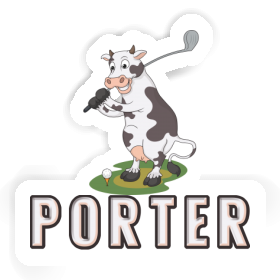 Sticker Cow Porter Image
