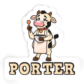 Porter Sticker Cow Image