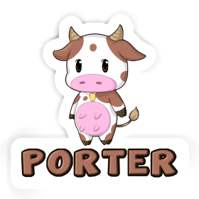 Porter Sticker Cow Image