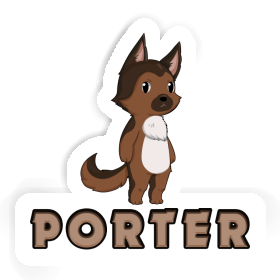 Sticker Porter German Sheperd Image