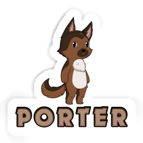 Deutscher Schäferhund Sticker Porter Image