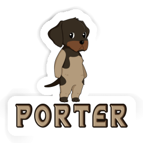 German Wirehaired Sticker Porter Image