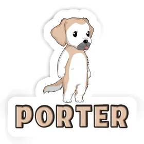 Golden Retriever Sticker Porter Image