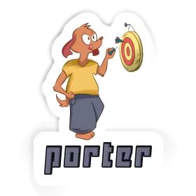 Dartspieler Sticker Porter Image