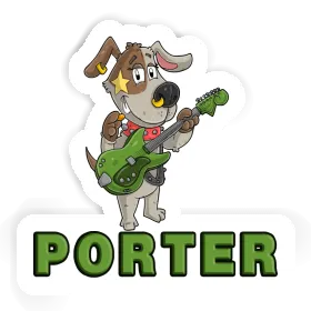 Aufkleber Porter Gitarrist Image