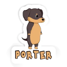 Sticker Porter Dachshund Image