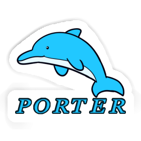 Dolphin Sticker Porter Image