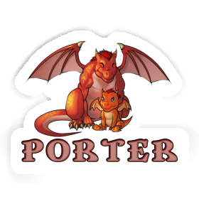 Porter Autocollant Dragon Image