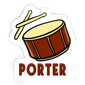 Porter Aufkleber Trommel Image