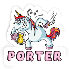 Einhorn Aufkleber Porter Image