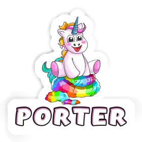 Porter Sticker Baby Unicorn Image