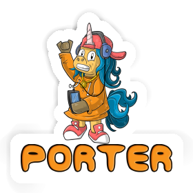 Porter Aufkleber Hip-Hop Einhorn Image