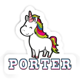 Sticker Unicorn Porter Image