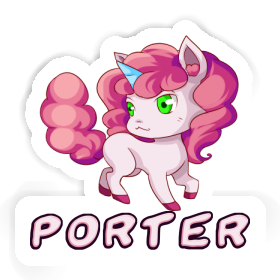 Sticker Einhorn Porter Image