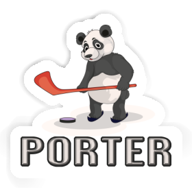 Ice Hockey Panda Sticker Porter Image