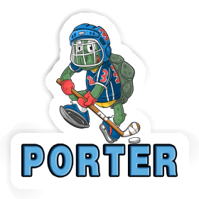 Autocollant Porter Joueur de hockey sur glace Image
